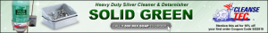 Solid Green Silverware Wash Solution
