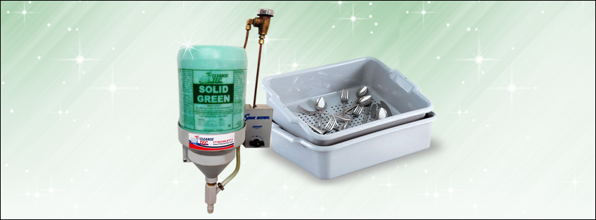 solid green silverware cleaner