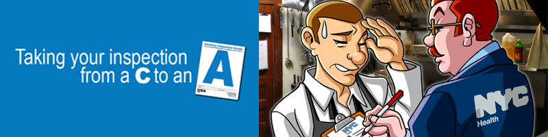from a c to an a, restaurant inspects
